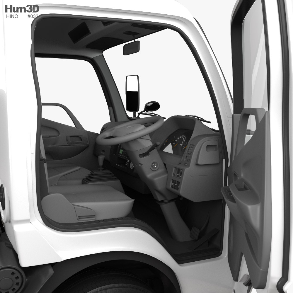 Hino Dutro Standard Cab Chassis 인테리어 가 있는 2010 3D 모델 - 차량 on 3DModels