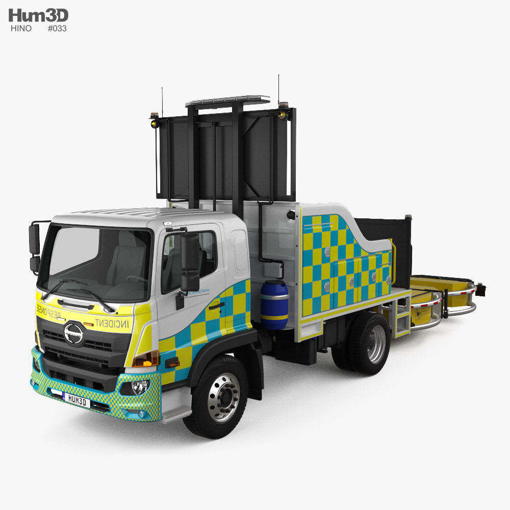 Hino FG Road Service Truck 2021 3D 모델 