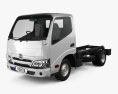 Hino Dutro Cabina Simple Chasis de Camión 2024 Modelo 3D
