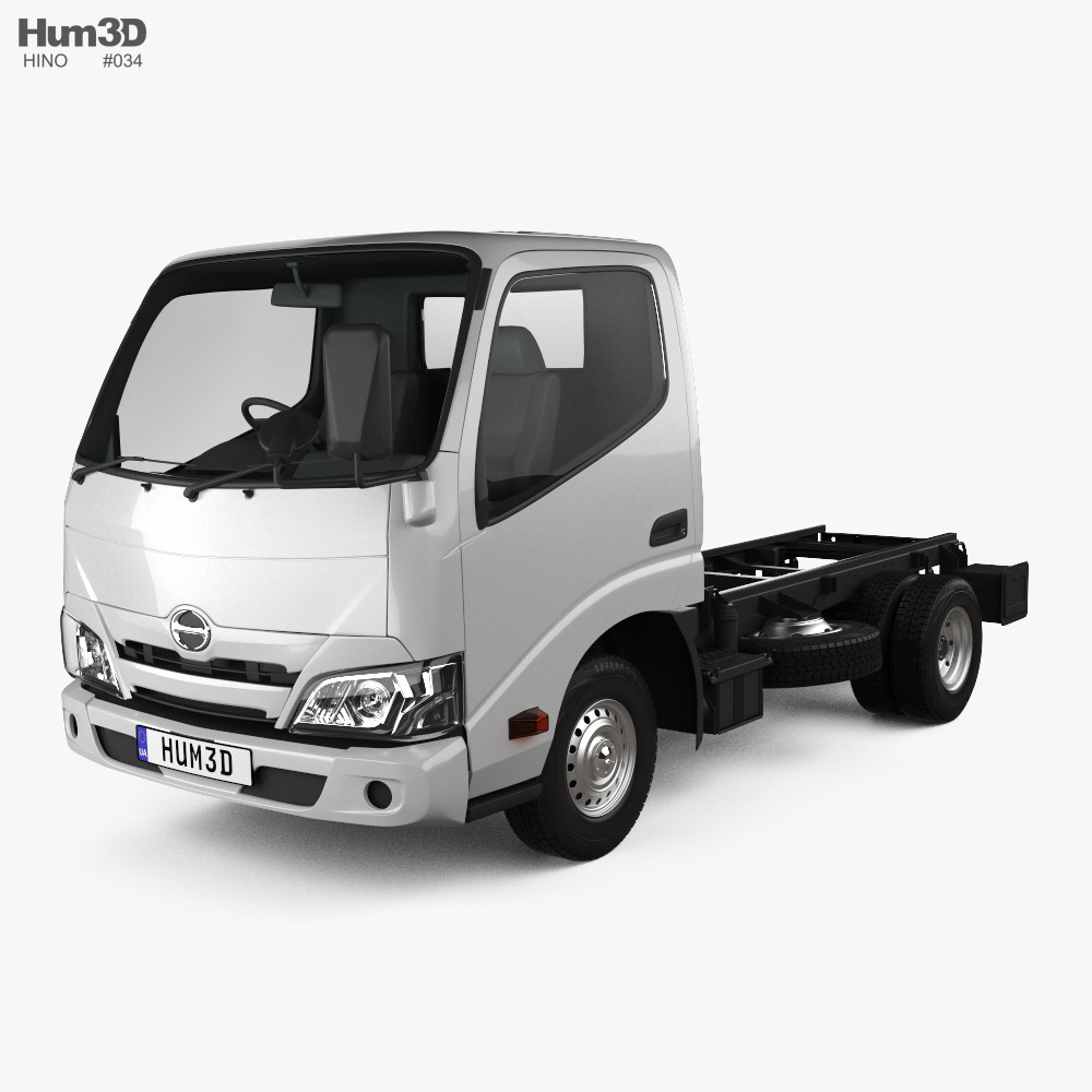 Hino Dutro Single Cab Chassis Truck 2024 3D model