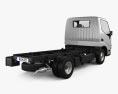 Hino Dutro Cabina Singola Camion Telaio 2024 Modello 3D vista posteriore