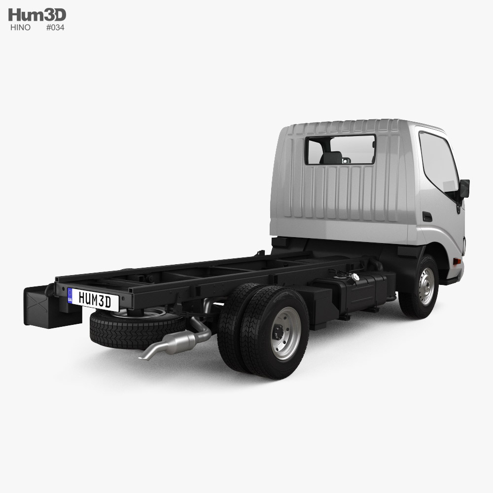 Hino Dutro Single Cab 섀시 트럭 2024 3D 모델 - 다운로드 차량 on 3DModels.org