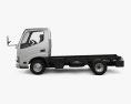 Hino Dutro Single Cab Chassis Truck 2024 3d model side view