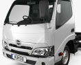 Hino Dutro Cabine Simple Camion Châssis 2024 Modèle 3d