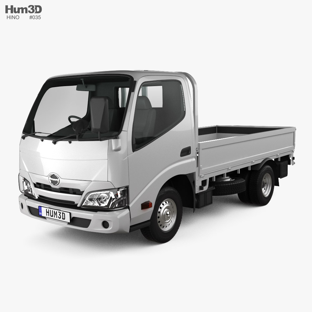 Hino Dutro Single Cab Flatbed Truck 2022 3D model