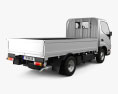Hino Dutro Single Cab Flatbed Truck 2022 3d model back view