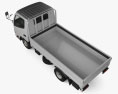 Hino Dutro Single Cab Flatbed Truck 2022 3d model top view