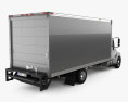 Hino 185 Box Truck with HQ interior and engine 2006 3d model back view