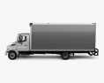 Hino 185 Box Truck with HQ interior and engine 2006 3d model side view