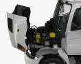 Hino 185 箱型トラック インテリアと とエンジン 2006 3Dモデル front view