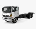 Hino 500 FC LWB Chassis Truck with HQ interior 2016 3d model
