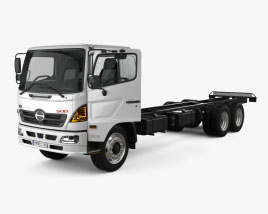 Hino 500 FC LWB Camion Châssis avec Intérieur 2016 Modèle 3d