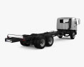 Hino 500 FC LWB Chassis Truck with HQ interior 2016 3d model back view