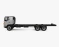 Hino 500 FC LWB Вантажівка шасі з детальним інтер'єром 2016 3D модель side view