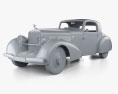 Hispano Suiza K6 mit Innenraum und Motor 1937 3D-Modell clay render