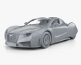 Hispano-Suiza Carmen з детальним інтер'єром 2019 3D модель clay render