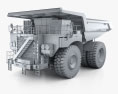 Hitachi EH5000AC-3 Muldenkipper 2017 3D-Modell clay render
