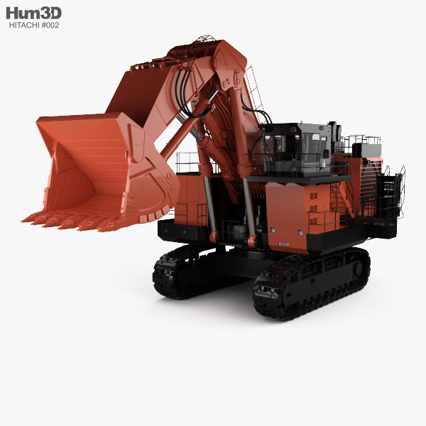 Hitachi EX3600-6 Escavatore 2018 Modello 3D