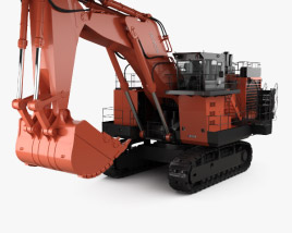 3D model of Hitachi EX3600 Excavator 2018