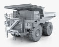 Hitachi EH3500AC-3 Dump Truck 2023 3d model clay render