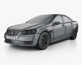 Holden Commodore VE 세단 2014 3D 모델  wire render