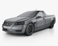 Holden VE Commodore UTE 2014 3D模型 wire render