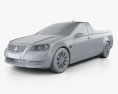 Holden VE Commodore UTE 2014 3D 모델  clay render