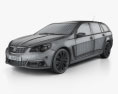 Holden VF Commodore Calais V sportwagon 2017 3d model wire render