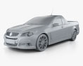 Holden VF Commodore Calais V UTE 2017 3d model clay render