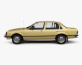 Holden Commodore 1980 3d model side view