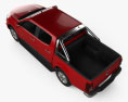 Holden Colorado LTZ Crew Cab 2015 3D模型 顶视图