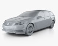 Holden Commodore Evoke sportwagon 2016 3D模型 clay render