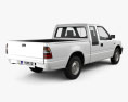 Holden Rodeo Space Cab 2003 3D模型 后视图