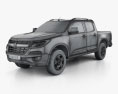 Holden Colorado LS Crew Cab 2015 3D-Modell wire render