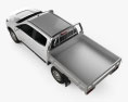 Holden Colorado LS Crew Cab Alloy Tray 2019 3D-Modell Draufsicht