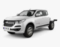 Holden Colorado LS Crew Cab Chassis 2019 3D模型