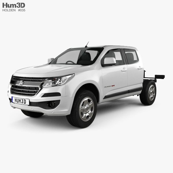 Holden Colorado LS Crew Cab Chassis 2019 3D model