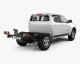 Holden Colorado LS Crew Cab Chassis 2019 3Dモデル 後ろ姿