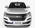 Holden Colorado LS Crew Cab Chassis 2019 3D 모델  front view
