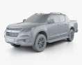Holden Colorado Crew Cab Z71 2019 3D模型 clay render