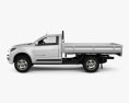 Holden Colorado LS Single Cab Alloy Tray 2019 3D 모델  side view