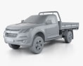 Holden Colorado LS シングルキャブ Alloy Tray 2019 3Dモデル clay render