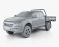 Holden Colorado LS Space Cab Alloy Tray 2019 3d model clay render