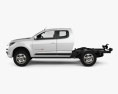 Holden Colorado LS Space Cab Chassis 2019 3D-Modell Seitenansicht