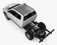 Holden Colorado LS Space Cab Chassis 2019 Modello 3D vista dall'alto