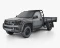 Holden Colorado LX Single Cab Alloy Tray 2012 3d model wire render