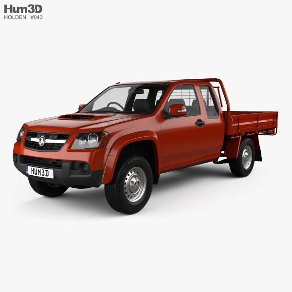 Holden Colorado LX Space Cab Alloy Tray 2012 3D model