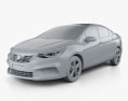 Holden Astra LTZ 2018 Modello 3D clay render