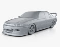 Holden Commodore Touring Car 1995 3d model clay render