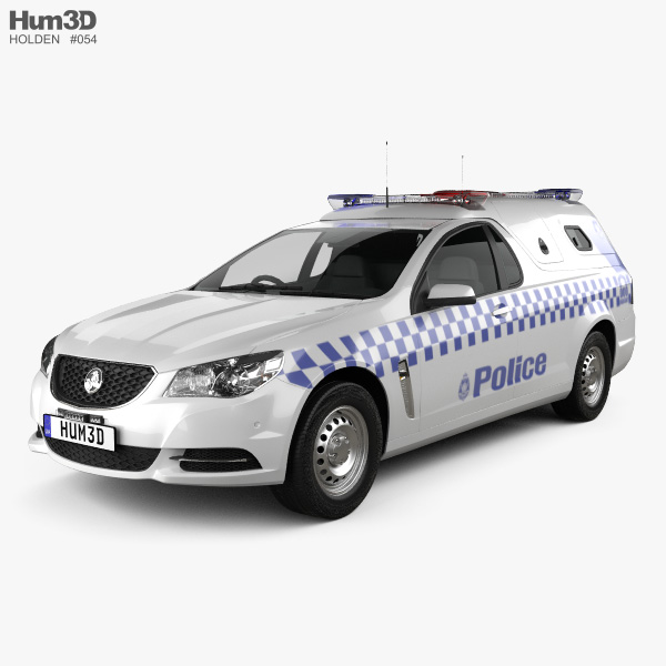 Holden Commodore ute Evoke Police 2013 3D model